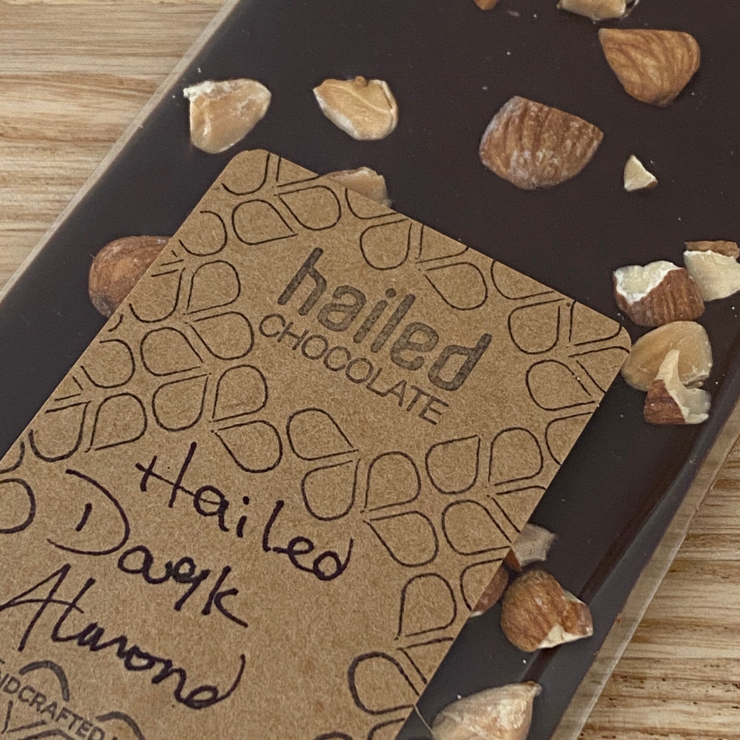 Almond Hailed Dark Chocolate Bar
